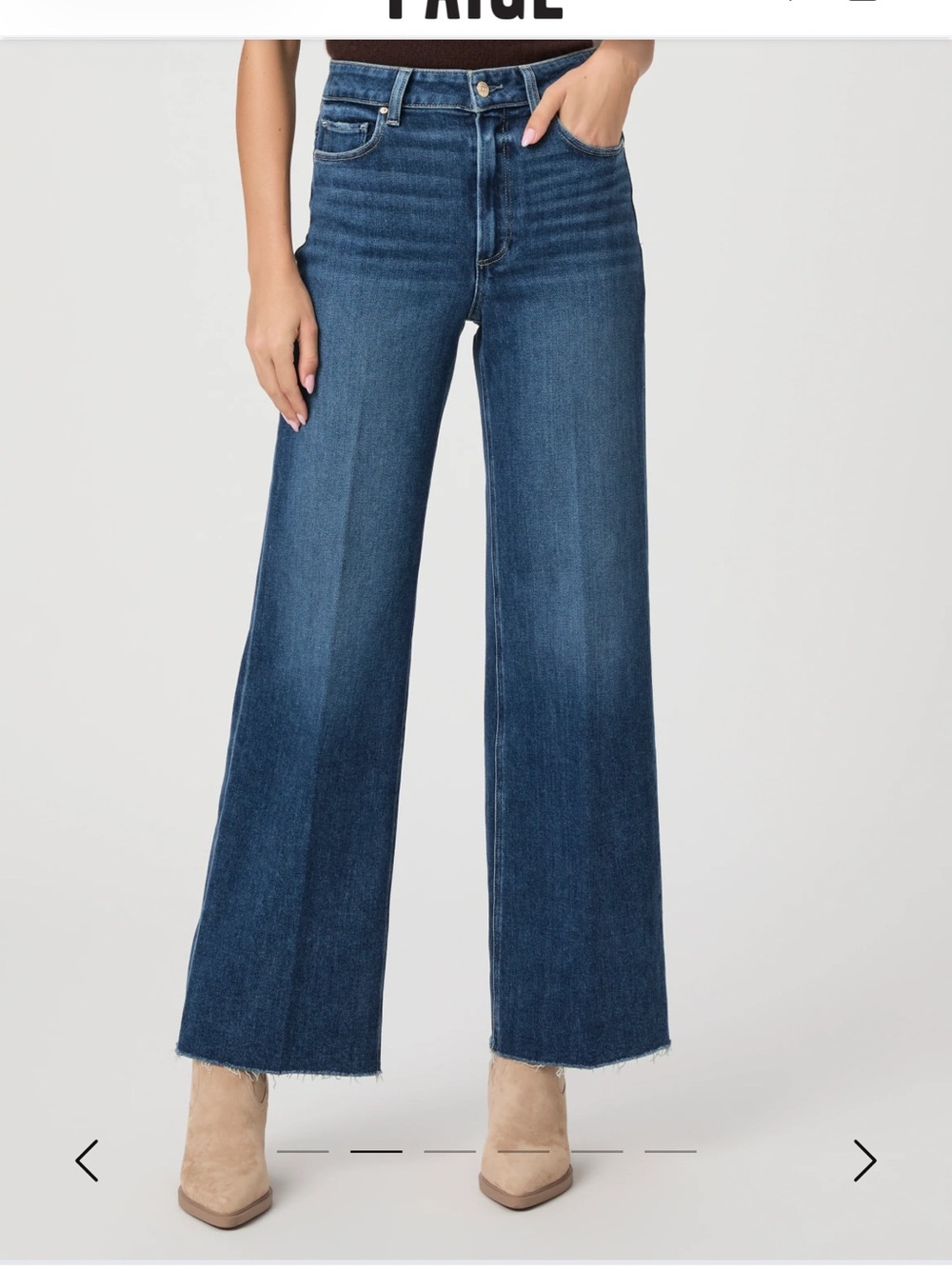 PAIGE Wide-Leg High-Rise Jeans